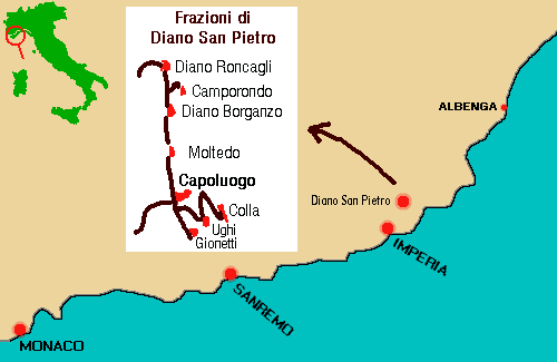 ubicazione di Diano Borganzo